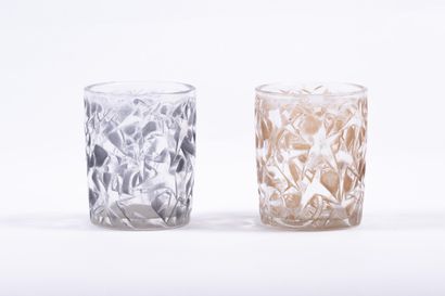 René LALIQUE (1860-1945)
Deux gobelets porte...