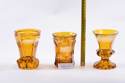 Cristal de Bohème
Trois verres en cristal...