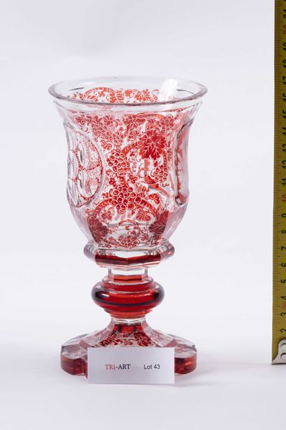 Cristal de Bohème
Verre cratère à décor ...