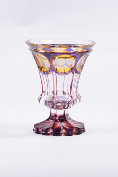 Cristal de Bohème - Biedermeier
Verre cratère...