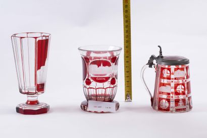 Cristal de Bohème
Deux verres et un tankar...