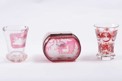 Cristal de Bohème
Deux verres et une boite...