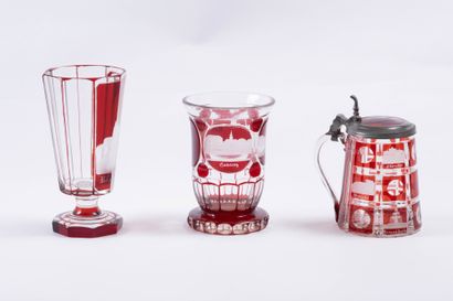 Cristal de Bohème
Deux verres et un tankar...
