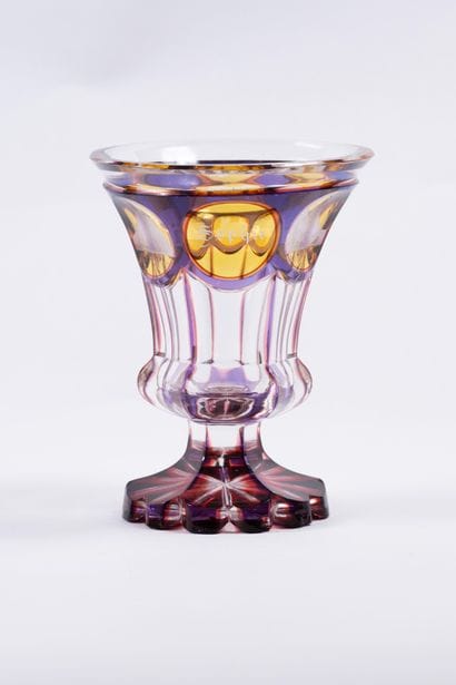 Cristal de Bohème - Biedermeier
Verre cratère...