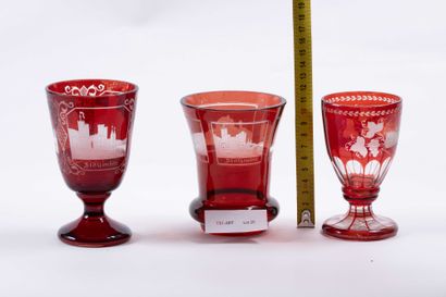 Cristal de Bohème
Trois verres en cristal...