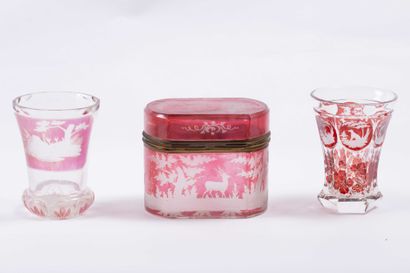 Cristal de Bohème
Deux verres et une boite...