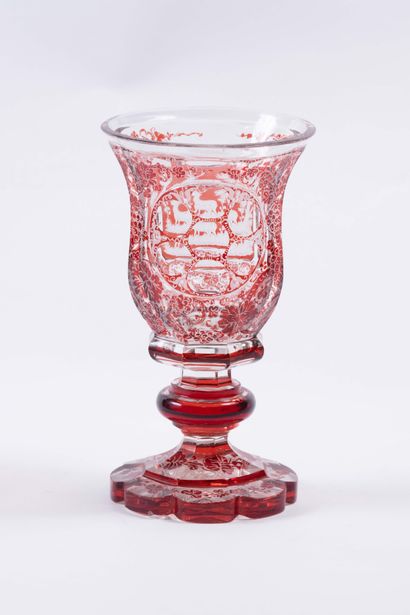 Cristal de Bohème
Verre cratère à décor ...