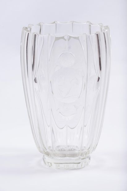 Art Déco - Monogramme R.Z.
Vase en cristal...