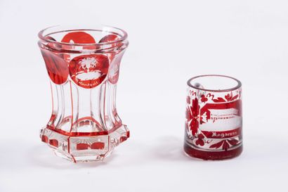 Cristal de Bohème
Verre et petite pinte en...