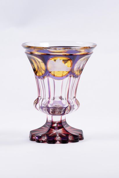 Cristal de Bohème - Biedermeier
Verre cratère...