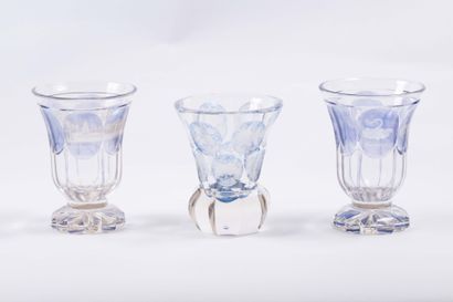 Cristal de Bohème
Trois verres en cristal...