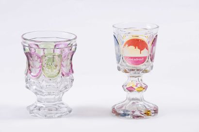 Cristal de Bohème
Deux verres sur pied en...
