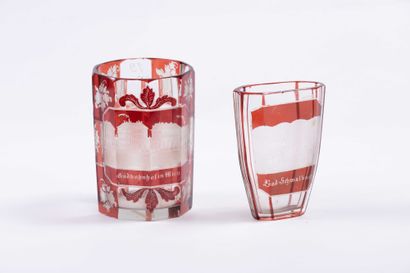 Cristal de Bohème
Un gobelet faceté(1877,...
