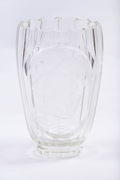 Art Déco - Monogramme R.Z.
Vase en cristal...