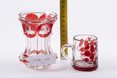 Cristal de Bohème
Verre et petite pinte en...