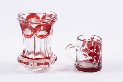 Cristal de Bohème
Verre et petite pinte en...
