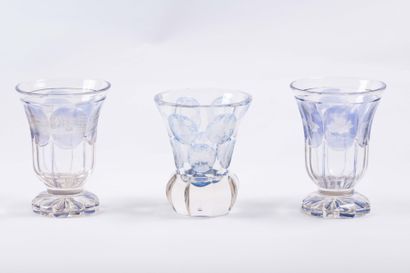 Cristal de Bohème
Trois verres en cristal...