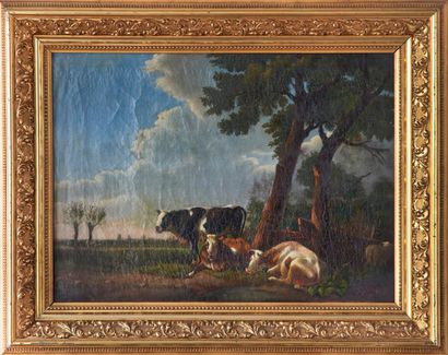 Signature illisible
Vaches dans la tradition...