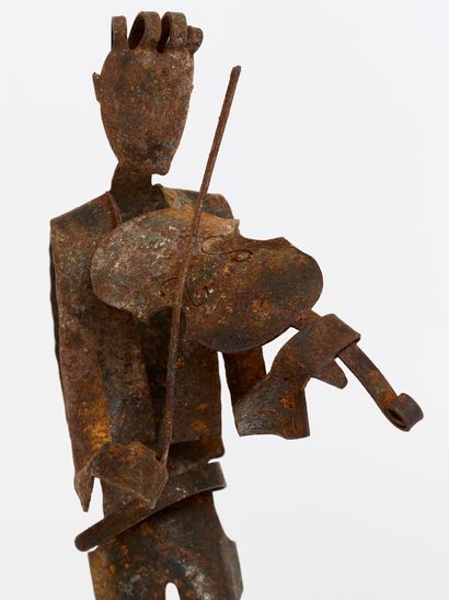 Anonymous
Jazz musicians in rusted wrought...
