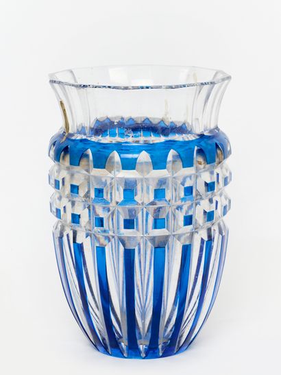 Val Saint Lambert
Art Deco clear crystal...