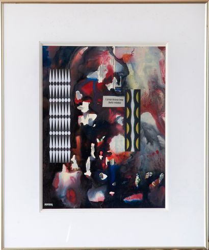 Dordevic MIODRAG (1936)
Composition abstraite....