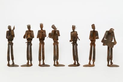 Anonymous
Jazz musicians in rusted wrought...