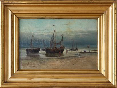 Henry CLEENEWERCK (1818-1901) 
Voiliers sur...