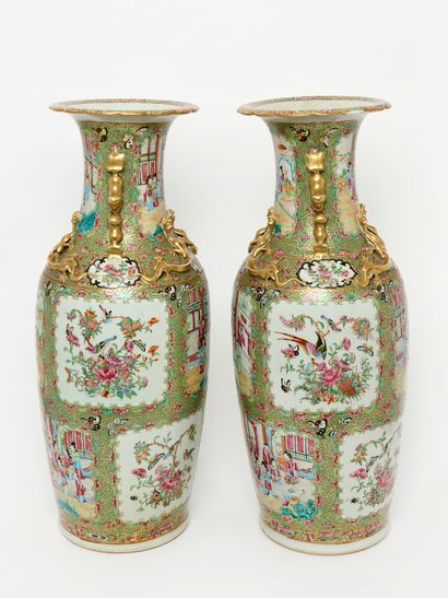 China - Canton porcelain
Pair of Canton porcelain...
