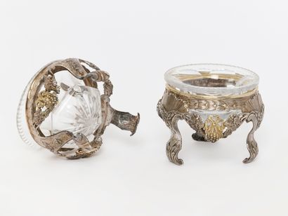 Orfèvrerie belge - Argent
Paire de salières...