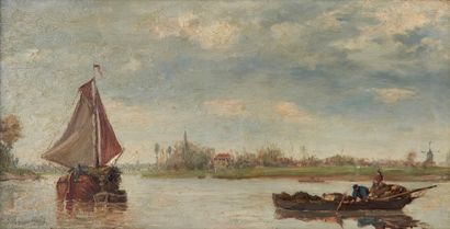 Hendrick Lodewijk PERMEKE (1849-1912)
Bateaux...