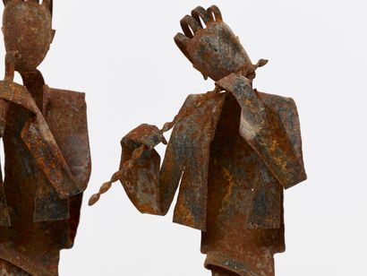 Anonymous
Jazz musicians in rusted wrought...