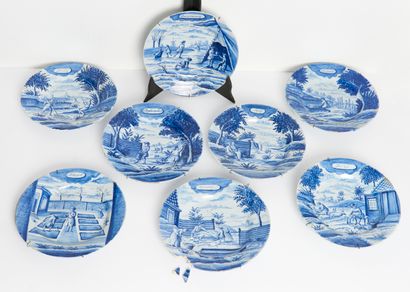 Makkum, XVIIIe/XIXe dans le style de Delft
8...