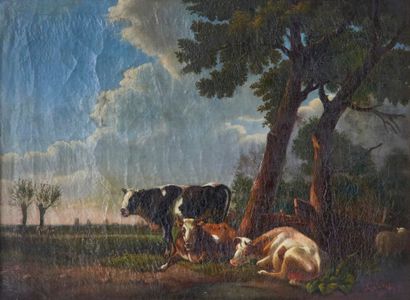 Signature illisible
Vaches dans la tradition...