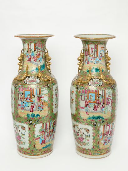 China - Canton porcelain
Pair of Canton porcelain...