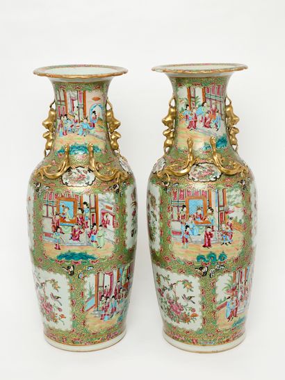 China - Canton porcelain
Pair of Canton porcelain...