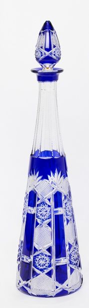 Baccarat
Blue lined crystal decanter