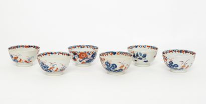 China or Japan.
Six small porcelain bowls...