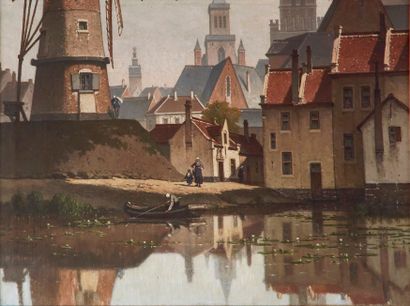 François STROOBANT (1819-1916)
Vue de Bruges....