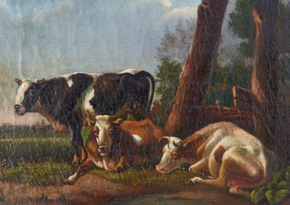 Signature illisible
Vaches dans la tradition...