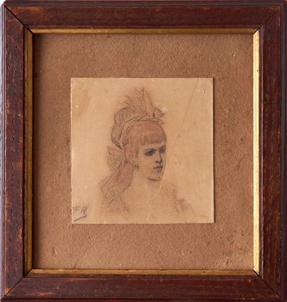 Félicien ROPS (1833-1898)
Portrait de demi...