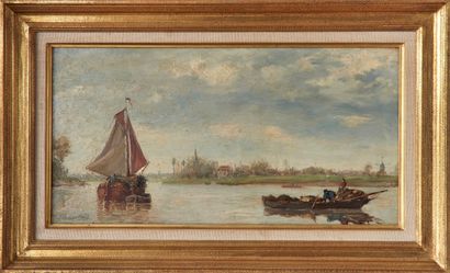 Hendrick Lodewijk PERMEKE (1849-1912)
Bateaux...