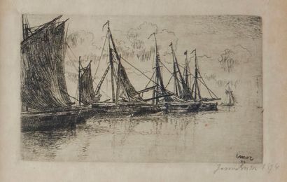 James ENSOR (1860-1949)
Les petites barques,...