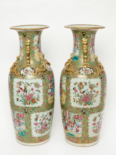 China - Canton porcelain
Pair of Canton porcelain...