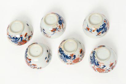 China or Japan.
Six small porcelain bowls...