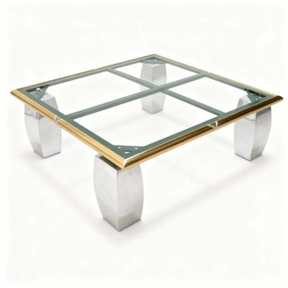 Coffee table frame with legs
gold- and silver-tone...