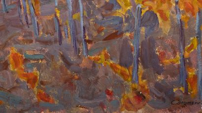 Solomon EPSTEIN (1925)
Autumn vineyard. Oil...