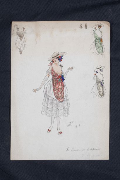 Igor SOKOLOFF (XIX-XX)
1 Outfit drawing 