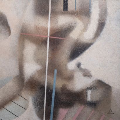 A.ZAKHAROV
Composition in white. Tempera...