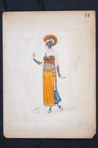 Igor SOKOLOFF (XIX-XX)
1 Outfit drawing....