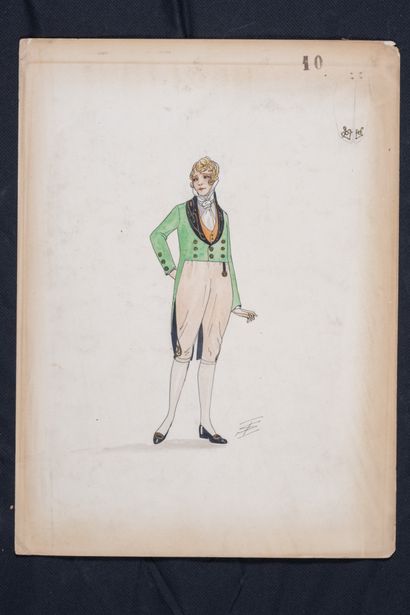 Igor SOKOLOFF (XIX-XX)
1 Outfit drawing....